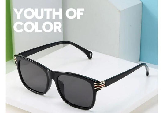 Unisex Classic Square Amber Sunglasses For Men And Women-SunglassesCarts