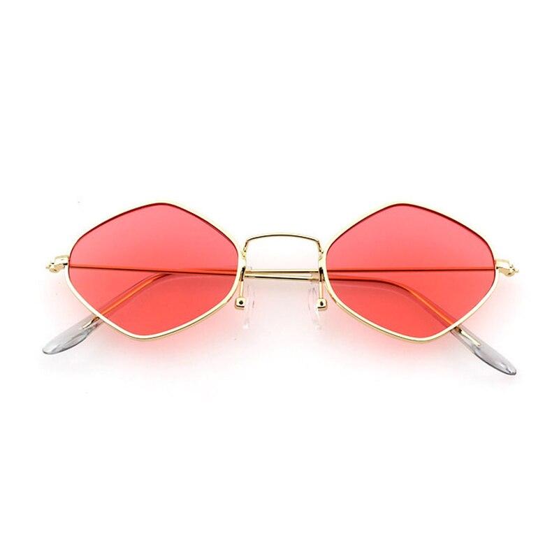 New Stylish Poly Hexagon Candy Color Vintage Sunglasses For Men And Women-SunglassesCarts