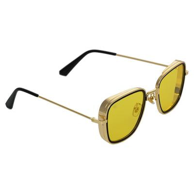 KB Yellow And Gold Premium Edition Sunglasses For Men And Women-SunglassesCarts