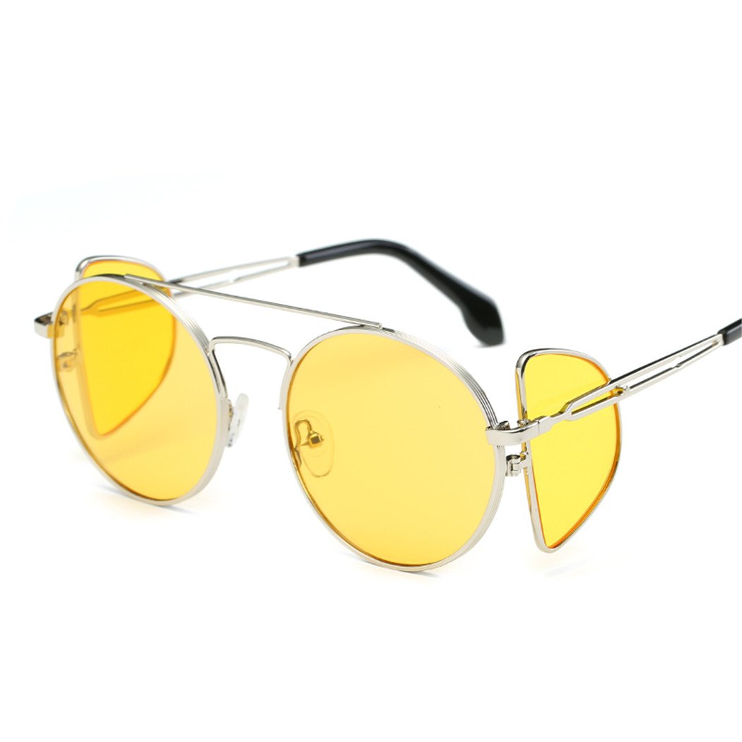 Stylish Steampunk Round Candy Sunglasses For Men And Women-SunglassesCarts
