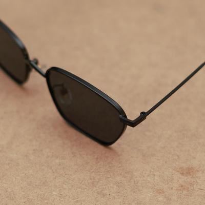 Andreas Full Black Edition Trapezoid Sunglasses For Men And Women-SunglassesCarts