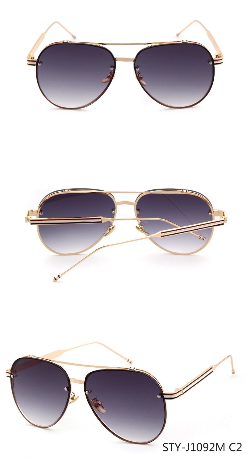 Classic Aviator Vintage Gradient Sunglasses For Women-SunglassesCarts