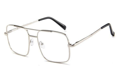 Fashion square frame vintage eyeglasses Oversized Frame For Men And Women - SunglassesCarts