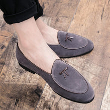 Classic Suede Leather Moccasins Loafer For Business And Party Wear -SunglassesCarts