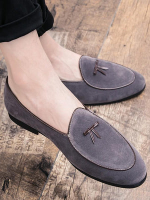 Classic Suede Leather Moccasins Loafer For Business And Party Wear -SunglassesCarts