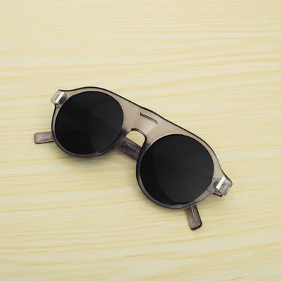 Round Black And Brown Sunglasses For Men And Women-SunglassesCarts