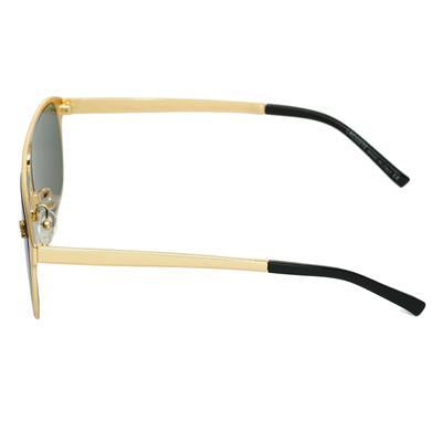 Rectangle Aqua Green And Gold Sunglasses For Men And Women-SunglassesCarts