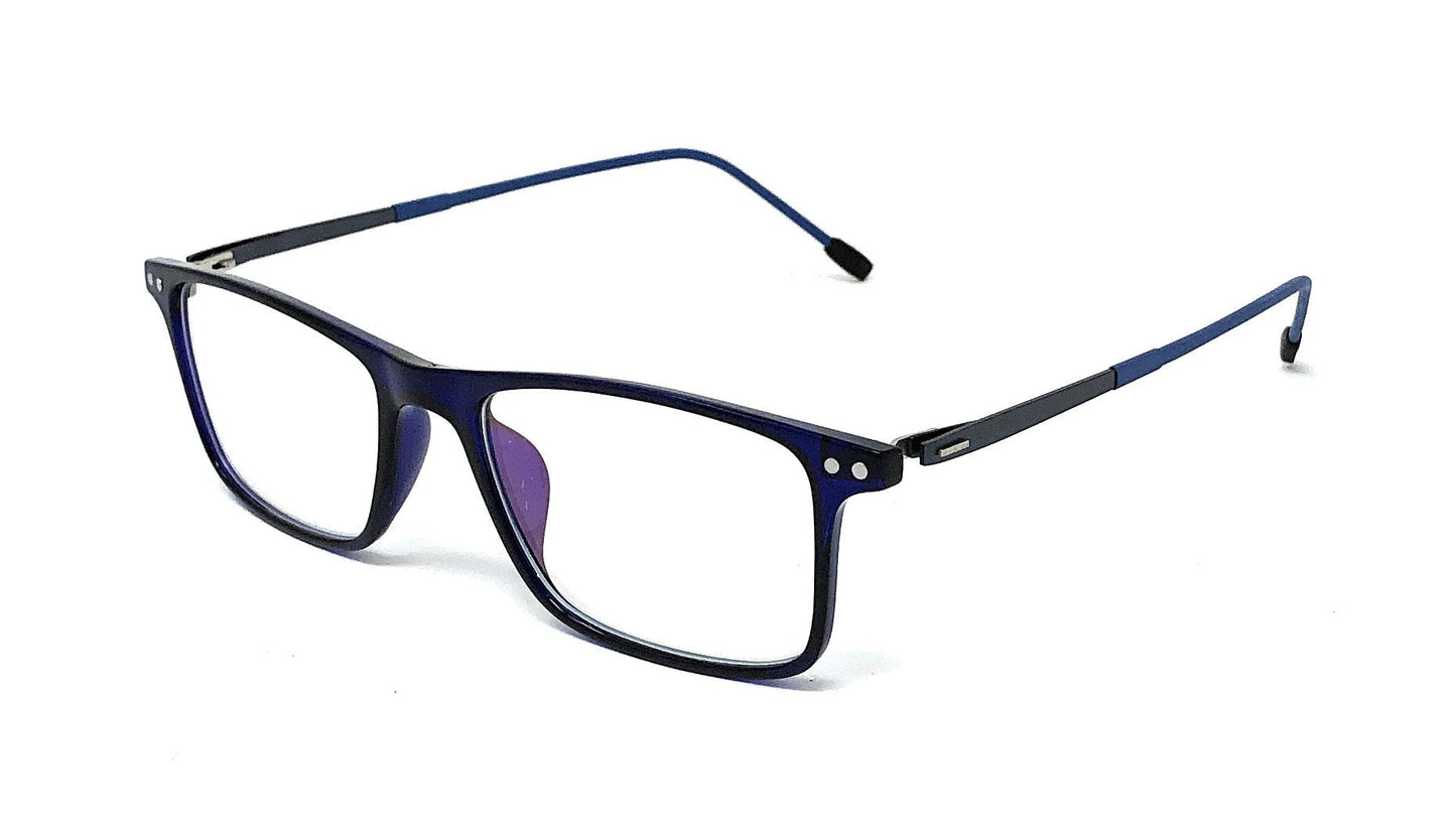 Stylish Light Weight Blue Rectangle Spectacle Eye Frames-SunglassesCarts