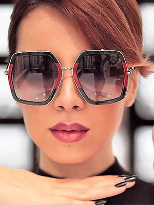 Stylish Square Mirror Sunglasses For Women-SunglassesCarts