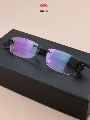 2020 Brand Rimless Vintage eyeglasses frame TR90 Computer Retro Glasses For Men And Women-SunglassesCarts