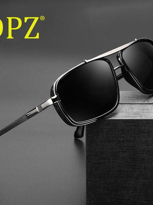 2020 DPZ New Retro Punk Polarized Double Beam sunglasses For Men And Women-SunglassesCarts