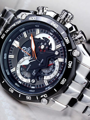 CAINO Men Fashion Business Quartz Wrist Watch Luxury Top Brand Full Steel Strap Sports Watch-SunglassesCarts