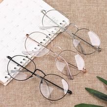 New Fashion Eyeglasses Round Metal Frame Reading Glasses Eyewear Vintage Women Men - SunglassesCarts