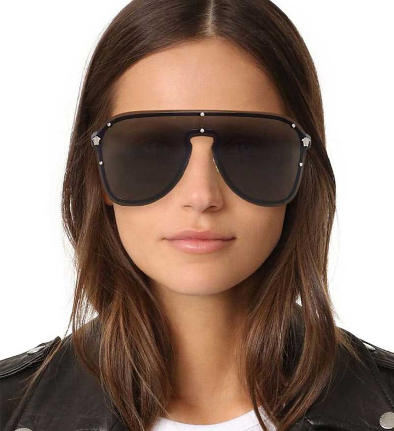 Rim Less Vintage Mirror Sunglasses For Women-SunglassesCarts