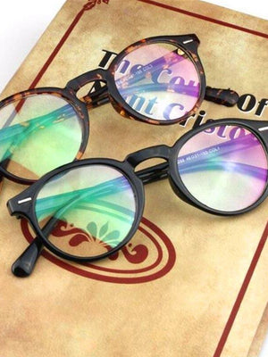 Vintage Retro Round Eyeglasses Frame For Men Women - SunglassesCarts