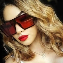 Stylish Flat Over sized Square Sunglasses For Men And Women-SunglassesCarts
