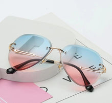 Stylish Rim Less Gradient Shades For Women-SunglassesCarts