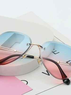 Stylish Rim Less Gradient Shades For Women-SunglassesCarts