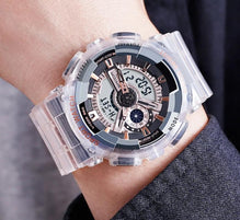 New Stylish Transparent Multi Colour Sports Watches For Men And Women-SunglassesCarts