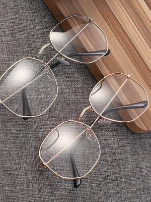 New Hexagon Eyeglasses Frame Reading Glasses Eyewear Men and Women - SunglassesCarts
