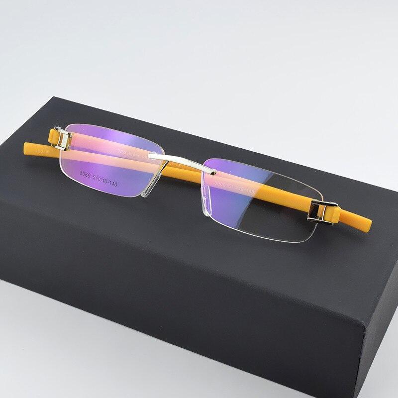 2020 Brand Rimless Vintage eyeglasses frame TR90 Computer Retro Glasses For Men And Women-SunglassesCarts