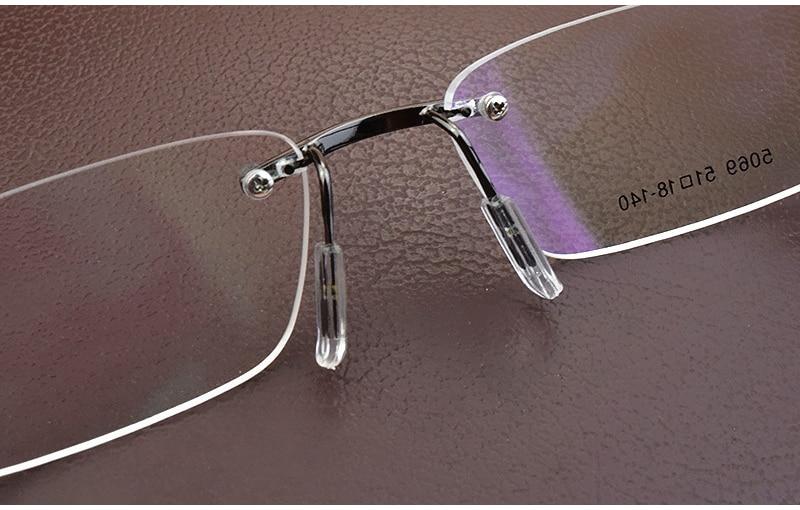 Frameless Eye Glasses Frames Elastic Mirror legs For Men And Women- SunglassesCarts