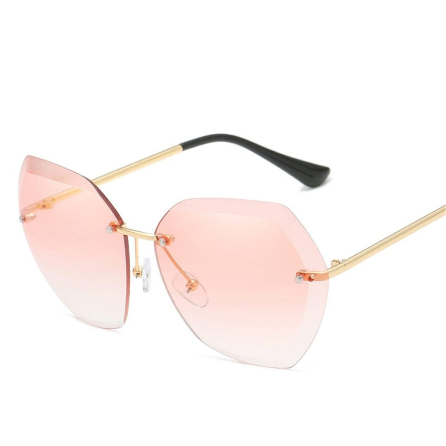 Rim Less Transparent Sunglasses For Women-SunglassesCarts