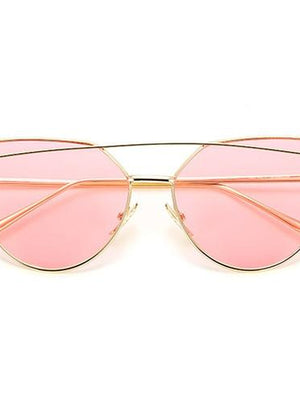 Stylish Mafia Vintage Cat Eye Mirror Sunglasses For Men And Women-SunglassesCarts