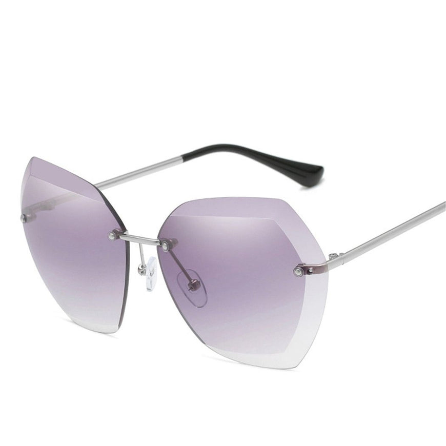 Rim Less Transparent Sunglasses For Women-SunglassesCarts