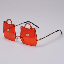 Unique Style Handbag Shape Rimless Sunglasses For Women -SunglassesCarts