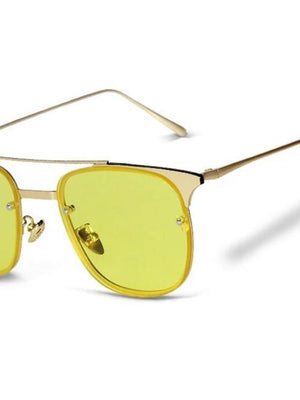 New Stylish Rimless Square Mirror Sunglasses For Men And Women -SunglassesCarts