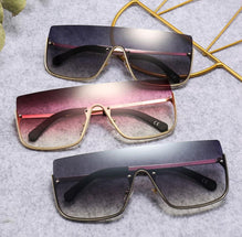 New Arrival Luxury Half Rim Less Gradient Sunglasses For Men And Women-SunglassesCarts