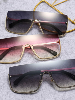 New Arrival Luxury Half Rim Less Gradient Sunglasses For Men And Women-SunglassesCarts