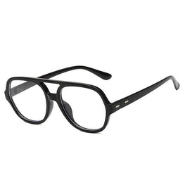 Retro Oversize Square Glasses Frame Classic Flat Light For Men And Women -SunglassesCarts