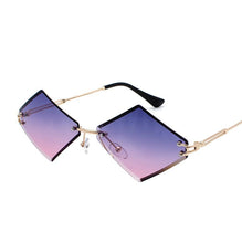 New Stylish Cat Eye Rim Less Sunglasses For Women -SunglassesCarts