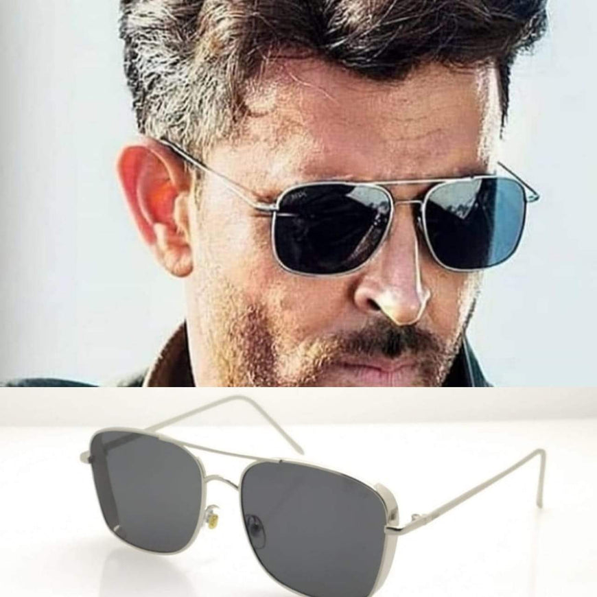 Hrithik Roshan War Movie Square Sunglasses For Men-SunglassesCarts