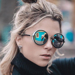 New Stylish Luxury Round Sunglasses For Women-SunglassesCarts