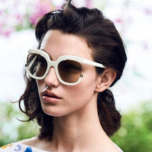 Oversize Square Gradient Sunglasses For Women-SunglassesCarts