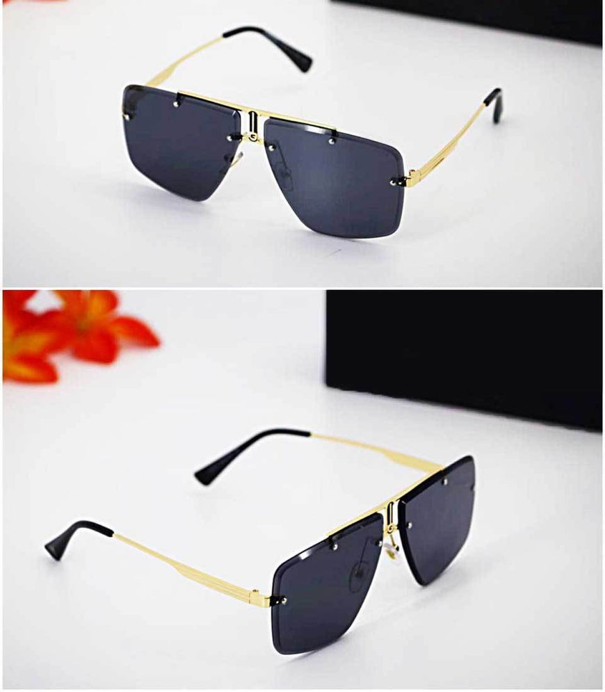 Trendy Square Rim Less Sunglasses For Men And Women-SunglassesCarts