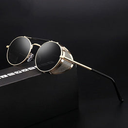 Round Steampunk Sunglasses For Men And Women-SunglassesCarts