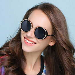 New Luxury Design Celebrity Round Sunglasses For Men And Women -SunglassesCarts