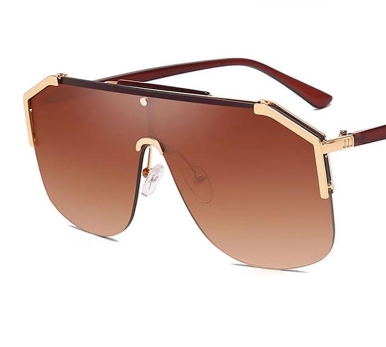 Rim Less Square Vintage Sunglasses For Men And Women-SunglassesCarts