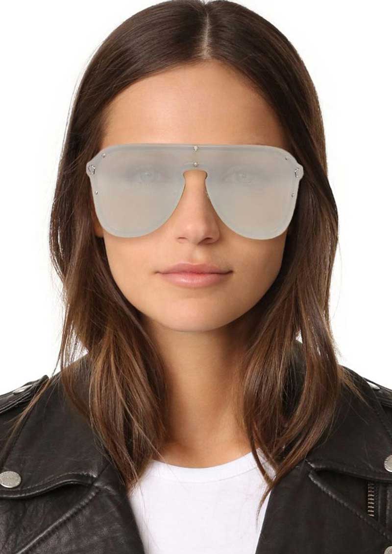 Rim Less Vintage Mirror Sunglasses For Women-SunglassesCarts