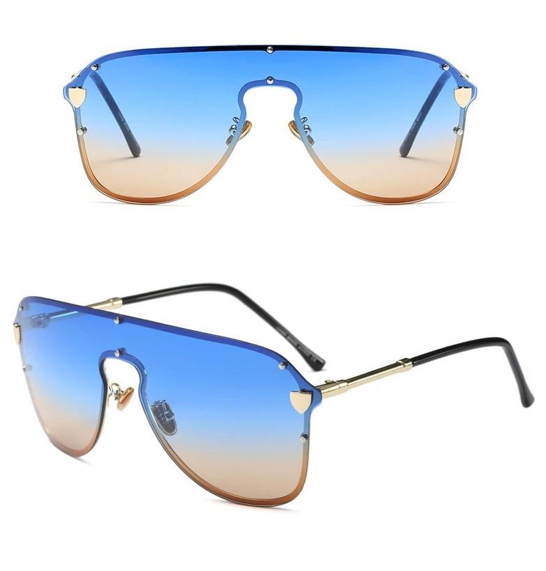 Stylish Rim Less Mirror Sunglasses For Women-SunglassesCarts