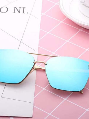 Stylish Hexagone Mirror Sunglasses For Women-SunglassesCarts