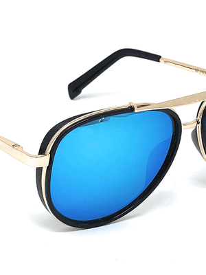 Classic Metal Frame Aviator Aqua Blue Sunglasses For Men And Women-SunglassesCarts