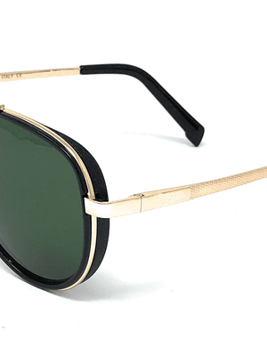 Classic Metal Frame Aviator Green Sunglasses For Men And Women-SunglassesCarts