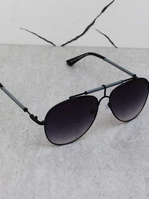 Stylish Bridge Pattern Aviator Sunglasses For Men And Women-SunglassesCarts