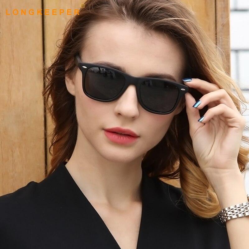 Unisex Black Square Wayfarer Sunglasses-SunglassesCarts