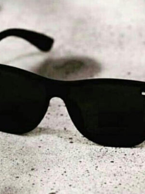 Unisex Black Square Wayfarer Sunglasses For Men And Women-SunglassesCarts